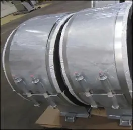 Guided Foamglas insulated supports