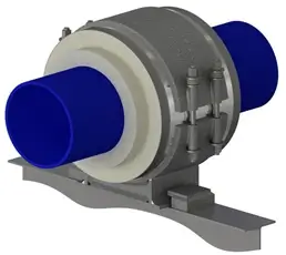 Guided pre insulated polyurethane supports